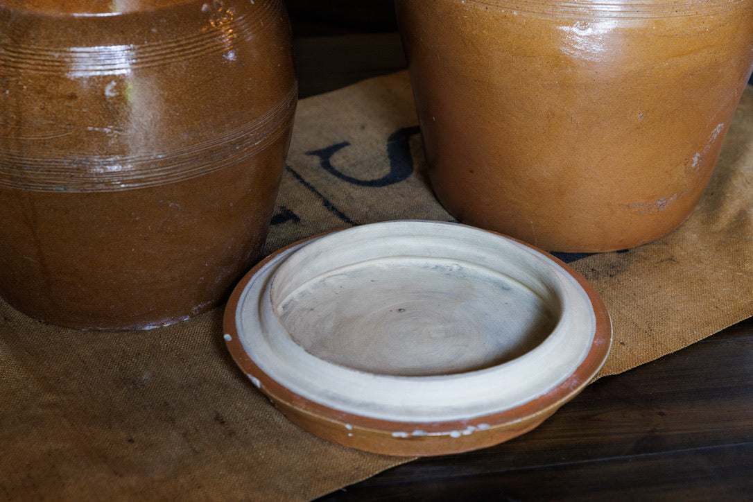 Vintage French Glazed Earthenware Confit Pots