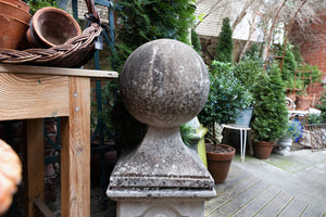 Vintage French Stone Entrance Balls