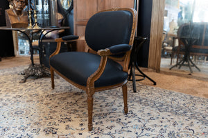 Antique French Louis XVI Style Sofa ~ Noire ~