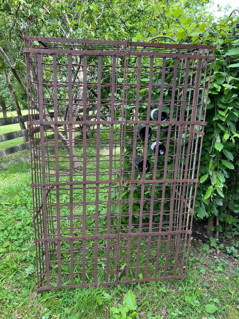 French Industrial Metal Wine Cave/Wine Rack - No 41