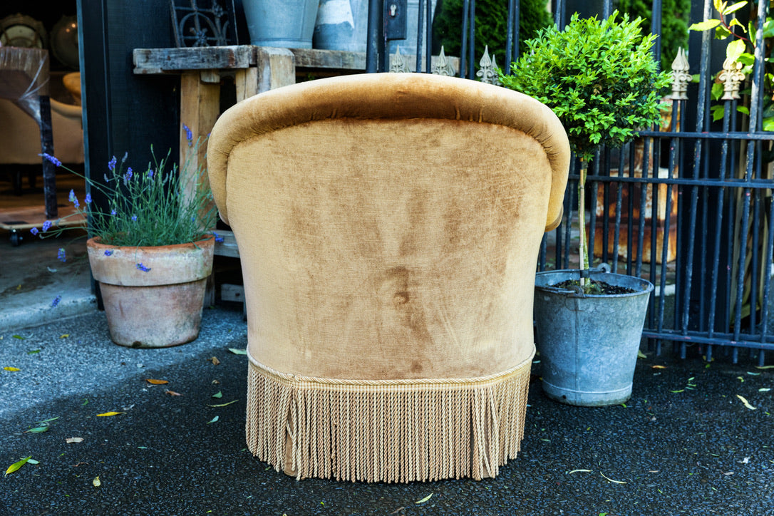 French Velvet Chair 1930's French & Sons