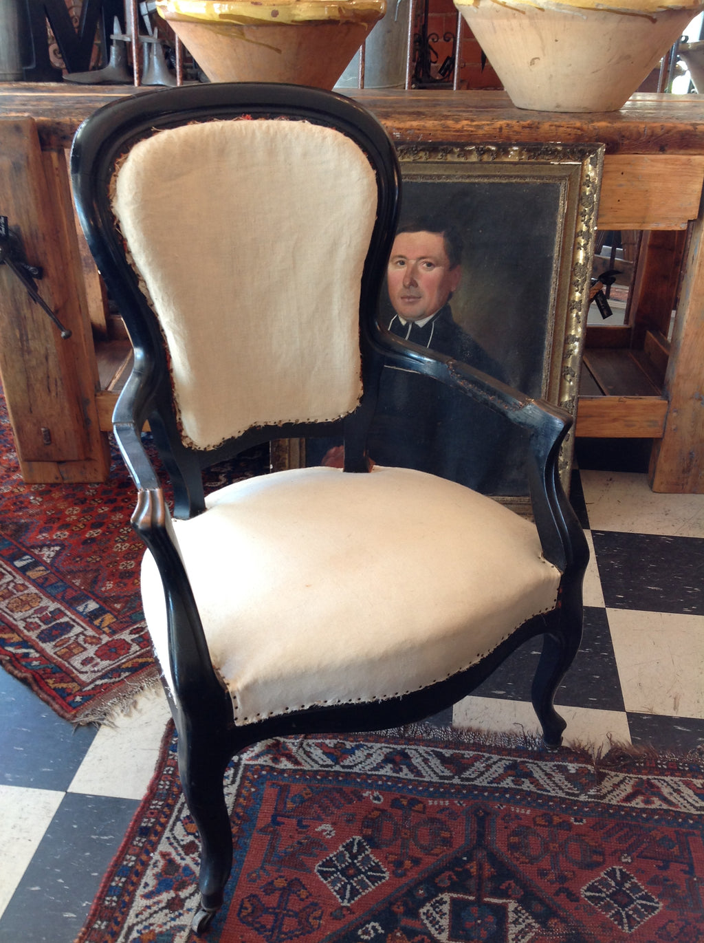 French Napoleon III Undressed Parlour Chair