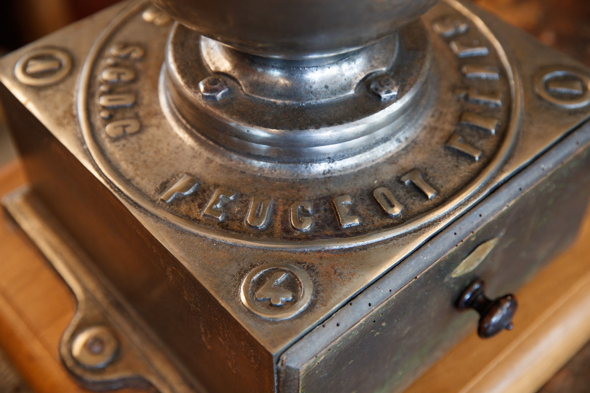 French Cafe Industrial Peugeot Coffee Grinder French & Sons