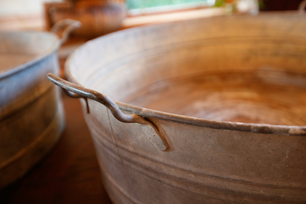 Large Zinc Tubs French & Sons