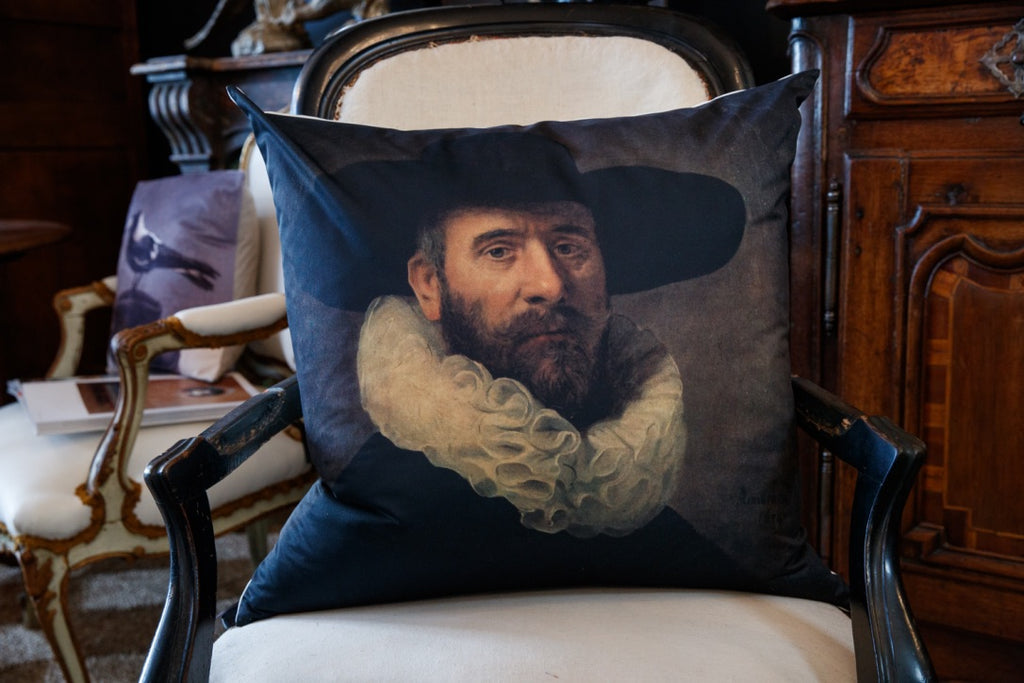 Rembrandt Oil Portrait Cushion