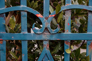 Vintage French Gate ~ Blue Patina