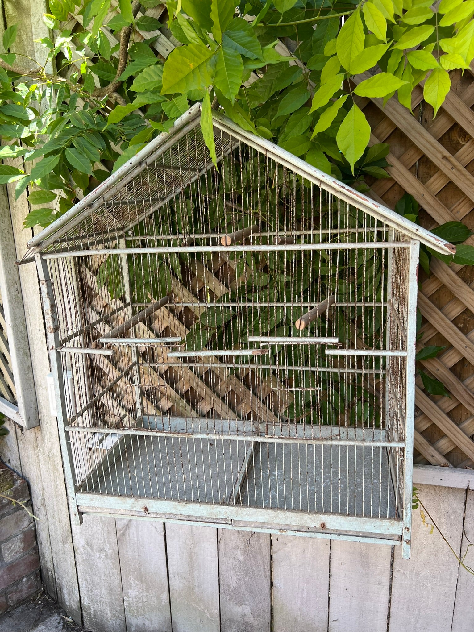 1950's French Birdcage ~ Grey Patina