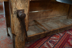 1930's French Workbench/Console ~ Natural