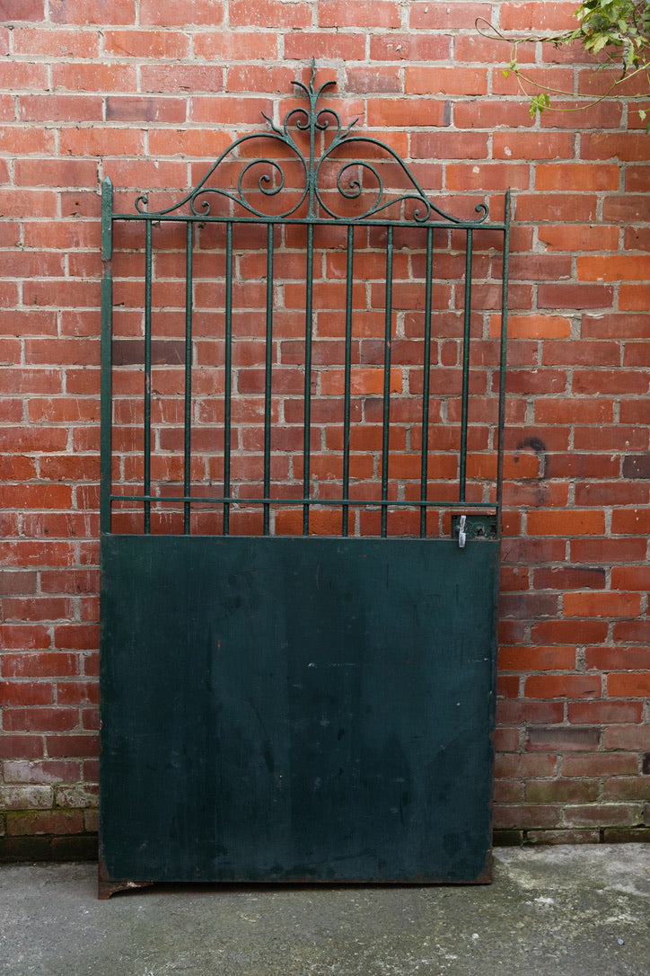1930's French Iron Gate ~ Green Patina
