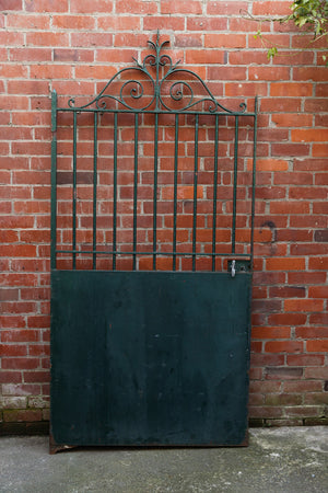 1930's French Iron Gate ~ Green Patina