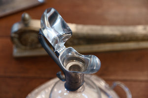 Vintage French Pewter Fish Decanter