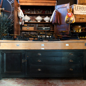 Vintage French Industrial Butchers Block