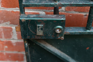 1930's French Iron Gate ~ Green Patina
