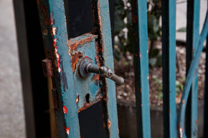 Vintage French Gate ~ Blue Patina