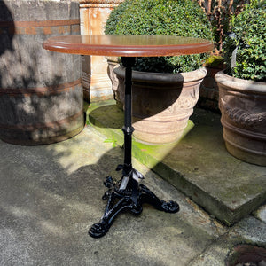 French Bistro Table ~ Wooden Top