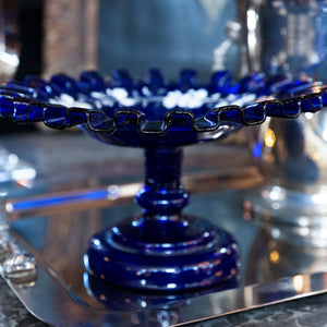 Cobalt Blue Belgian Bon Bon Plate