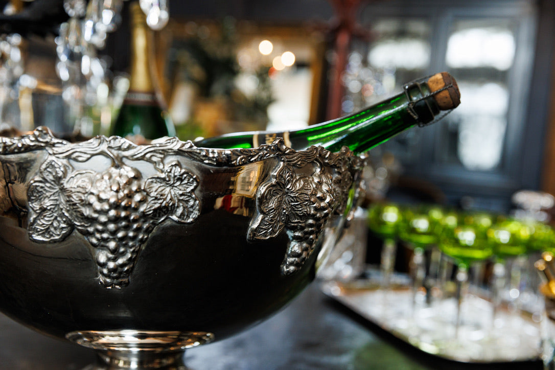 Large English Silver Plated Champagne Bowl