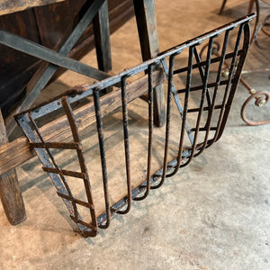 Original 19th Century French Iron Horse/Stock Hay Feeder