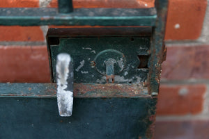 1930's French Iron Gate ~ Green Patina