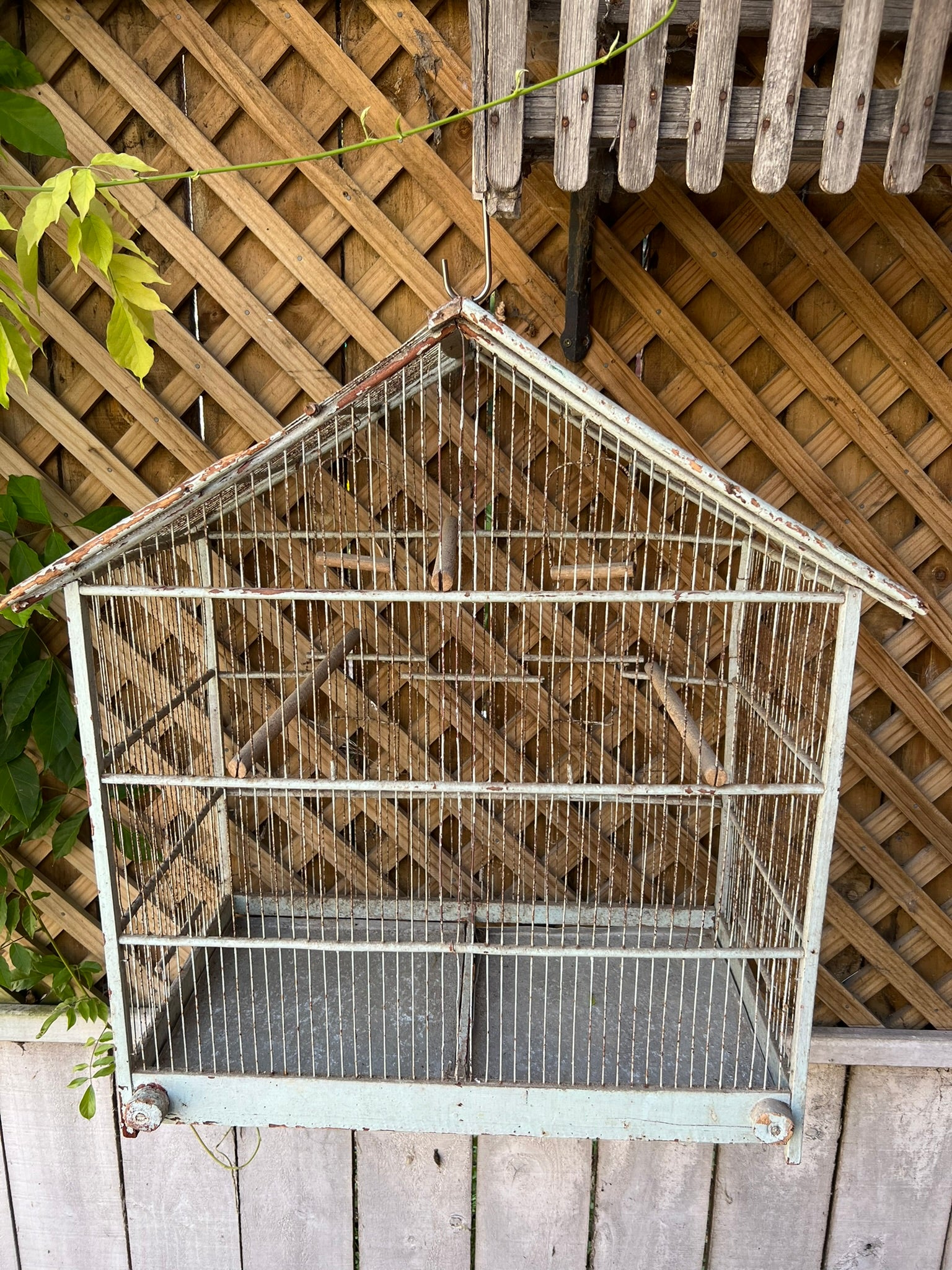 1950's French Birdcage ~ Grey Patina