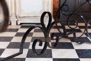 Vintage French Wrought Iron Dining Table
