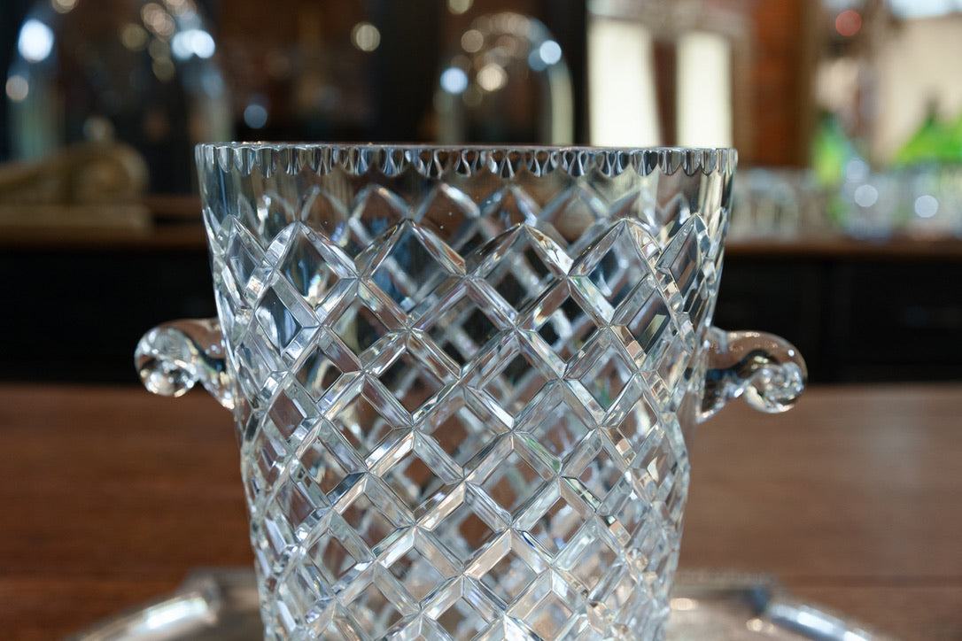 French Crystal Champagne Bucket ~ Large