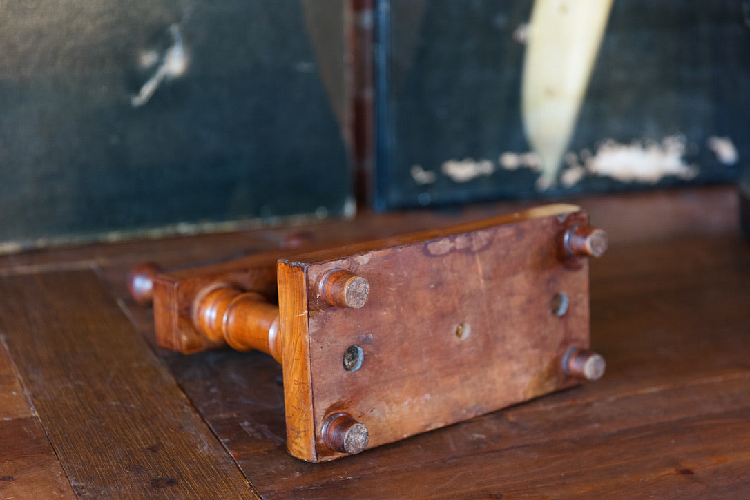Vintage French Olive Press ~ Cherrywood