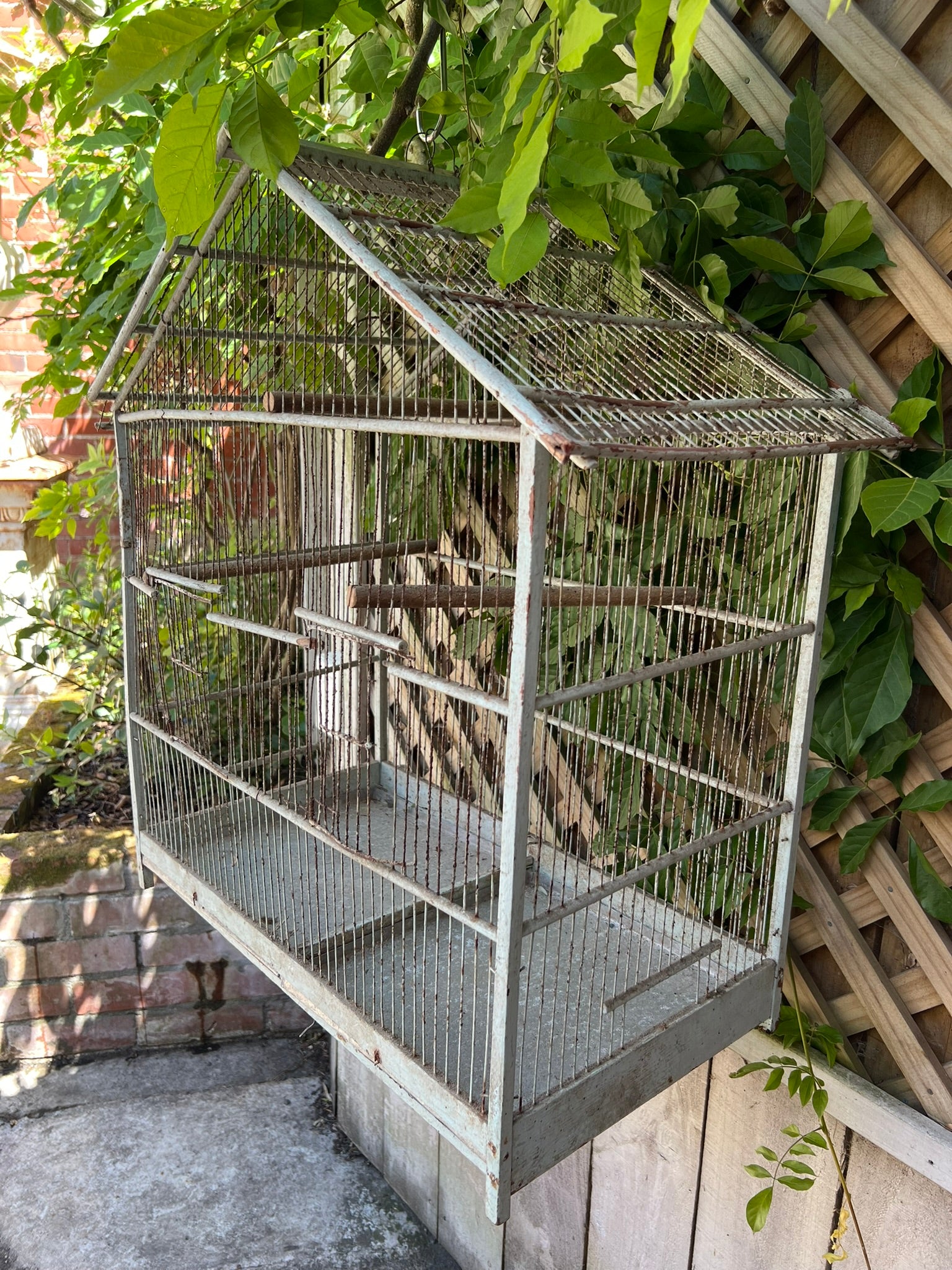 1950's French Birdcage ~ Grey Patina