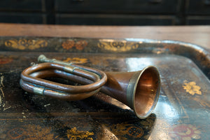 Original Antique French Military Bugle Horn