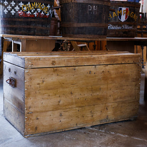 English ~ Victorian Pine Trunk/ Blanket Chest