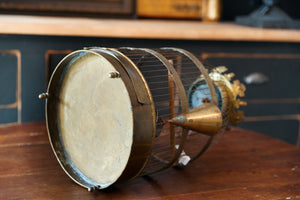 Vintage French Brass Birdcage