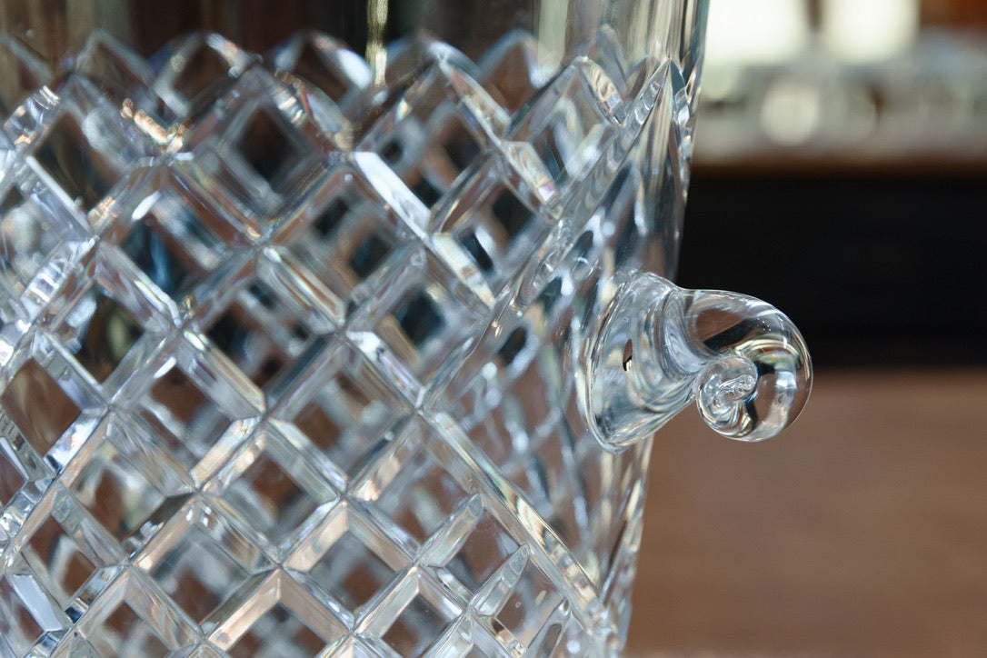 French Crystal Champagne Bucket ~ Large