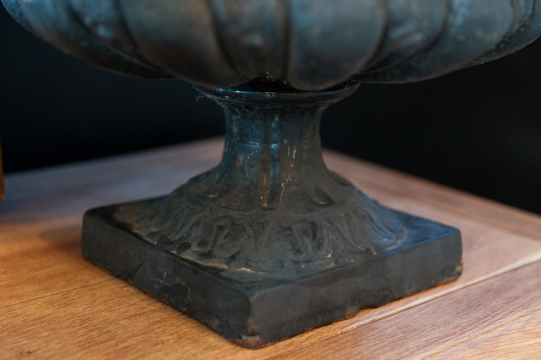 Large 19th Century French Cast Iron Urns