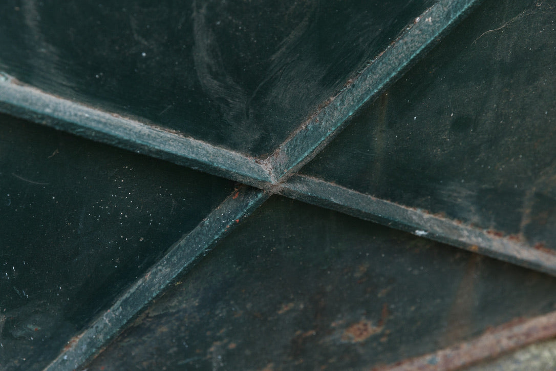 1930's French Iron Gate ~ Green Patina