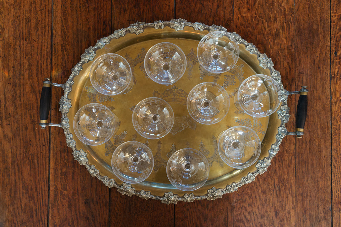 Beautiful Original French Napoleon III Tray ~ Bronze