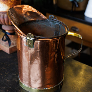 19th Century Polished French Copper & Brass Vineyard Wine Measure