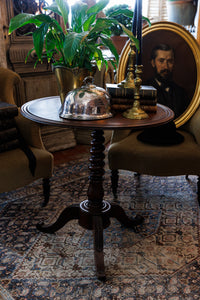 Antique English Mahogany Pedestal Table