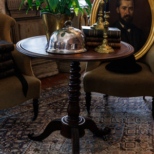 Antique English Mahogany Pedestal Table