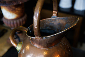 French 19th Century Polished Copper & Brass Jug