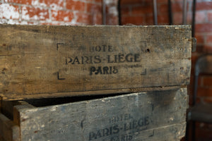 Vintage French Oak Crates