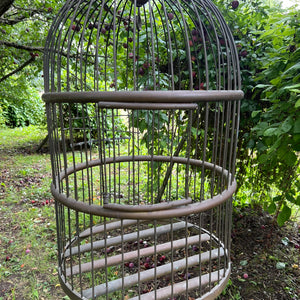 Beautiful Vintage French Brass Birdcage