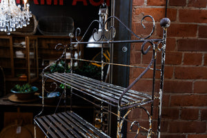 Gorgeous Antique French Iron Bakery Rack