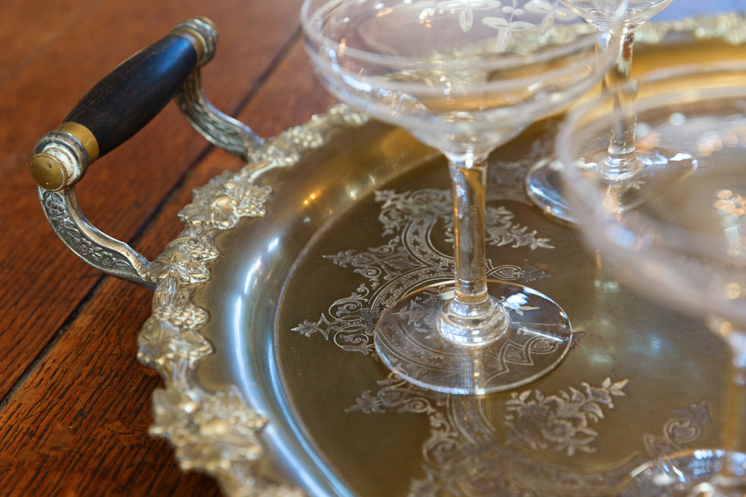 Beautiful Original French Napoleon III Tray ~ Bronze