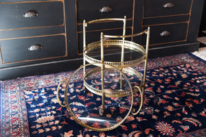 French Mid Century Round Trolley