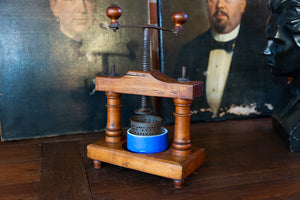 Vintage French Olive Press ~ Cherrywood