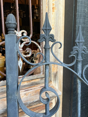 French Wrought Iron Gates ~ Black Acorn Finals