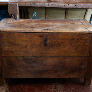 French 19th Century Oak Trunk