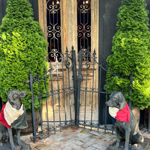 French Wrought Iron Gates ~ Black Acorn Finals