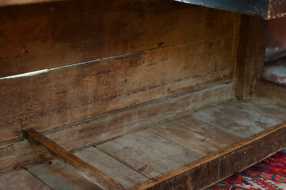 1930's French Workbench/Console ~ Natural