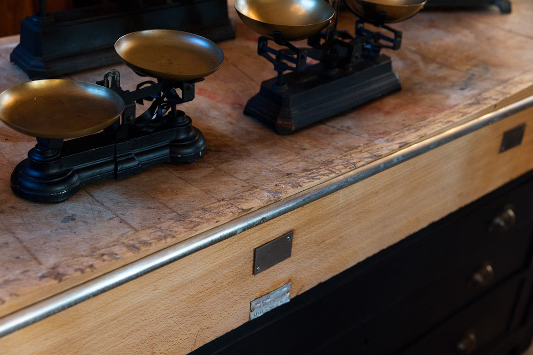 Vintage French Industrial Butchers Block